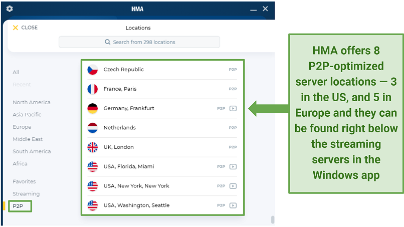 Torrenting — Offers P2P-Optimized Server Locations